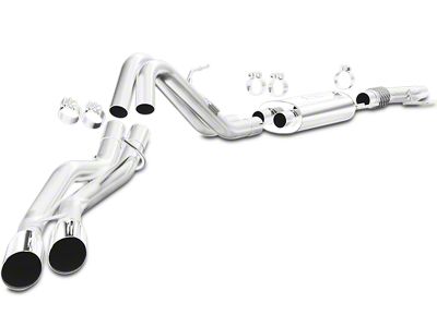 Magnaflow Street Series Dual Exhaust System with Polished Tips; Same Side Exit (11-14 3.7L F-150)