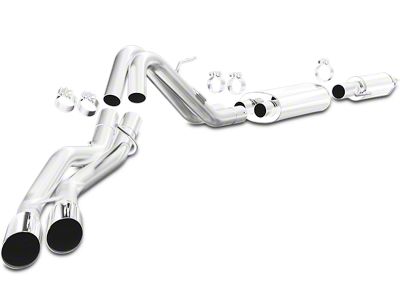 Magnaflow Street Series Dual Exhaust System with Polished Tips; Same Side Exit (11-14 5.0L F-150)