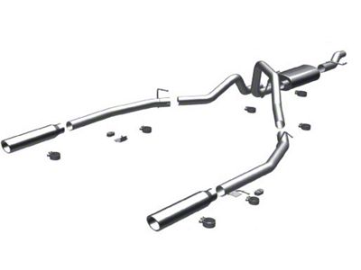 Magnaflow Street Series Dual Exhaust System with Polished Tips; Rear Exit (09-10 4.6L F-150)