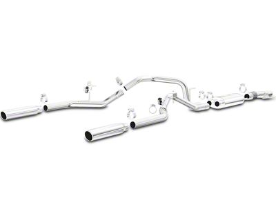 Magnaflow Street Series Dual Exhaust System with Polished Tips; Rear Exit (11-14 3.7L F-150)