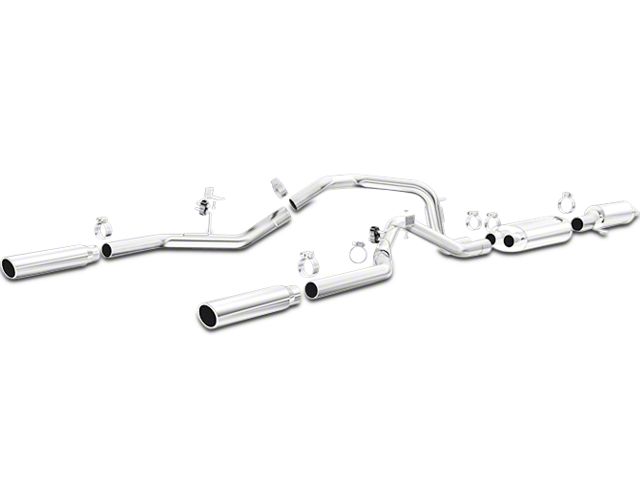 Magnaflow Street Series Dual Exhaust System with Polished Tips; Rear Exit (11-14 5.0L F-150)