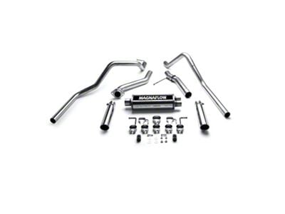 Magnaflow Street Series Dual Exhaust System with Polished Tips; Rear Exit (99-06 4.8L Silverado 1500)