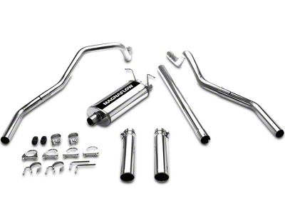 Magnaflow Street Series Dual Exhaust System with Polished Tips; Rear Exit (97-03 4.6L F-150)