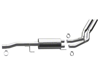 Magnaflow Street Series Dual Exhaust System with Polished Tips; Middle Side Exit (09-13 4.7L RAM 1500)