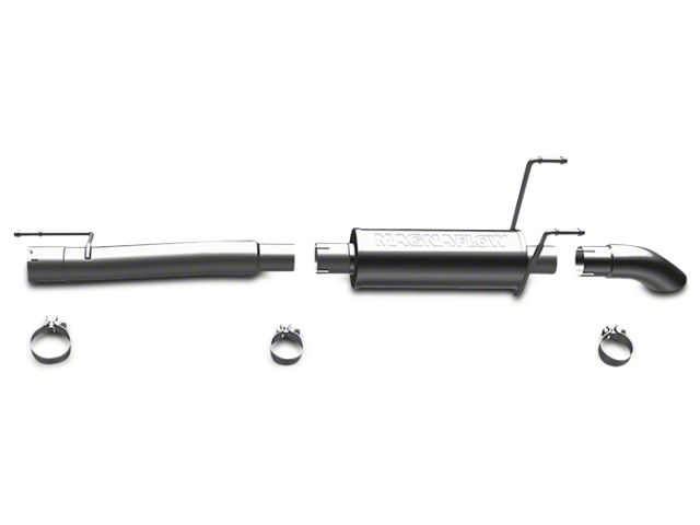 Magnaflow Street Series Single Exhaust System with Polished Tip; Side Exit (02-04 4.7L RAM 1500)