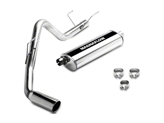Magnaflow Street Series Single Exhaust System with Polished Tip; Side Exit (04-05 3.7L RAM 1500)