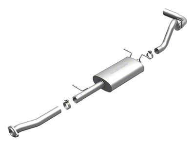 Magnaflow Street Series Single Exhaust System with Polished Tip; Side Exit (07-13 4.3L Silverado 1500)