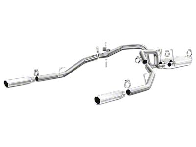 Magnaflow Street Series Dual Exhaust System with Polished Tips; Rear Exit (09-12 3.7L RAM 1500)