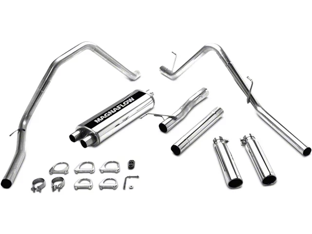 Magnaflow Street Series Dual Exhaust System with Polished Tips; Rear Exit (03-07 5.7L RAM 1500)