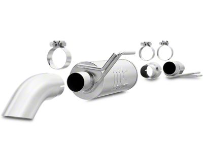 Magnaflow Off Road Pro Series Single Exhaust System; Turn Down (15-20 3.5L EcoBoost F-150, Excluding Raptor & 19-20 F-150 Limited)