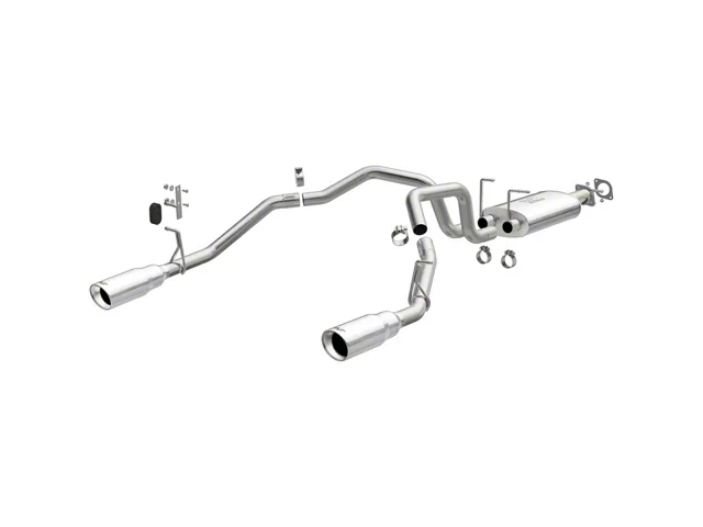 Magnaflow Street Series Dual Exhaust System with Polished Tips; Rear Exit (19-24 3.6L RAM 1500)