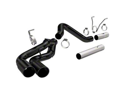 Magnaflow Black DPF Series Dual Exhaust System; Same Side Exit (13-18 6.7L RAM 2500)