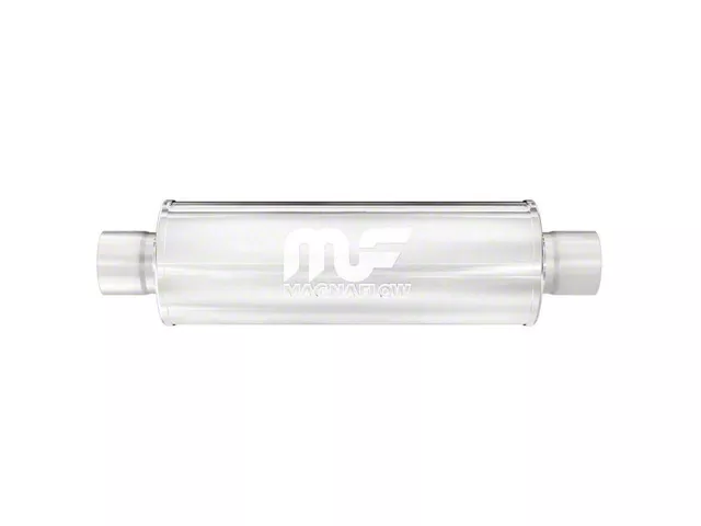 Magnaflow 6-Inch Round Straight-Through Performance Muffler; 3-Inch Inlet /3-Inch Outlet (Universal; Some Adaptation May Be Required)