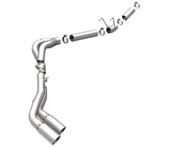 Magnaflow PRO DPF Series Single Exhaust System with Polished Tip; Side Exit (11-12 6.7L RAM 3500)