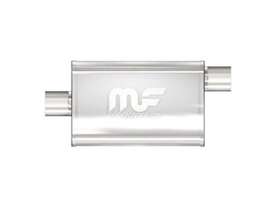 Magnaflow 4x9-Inch Oval Center/Offset Straight-Through Performance Muffler; 2.50-Inch Inlet/2.50-Inch Outlet (Universal; Some Adaptation May Be Required)