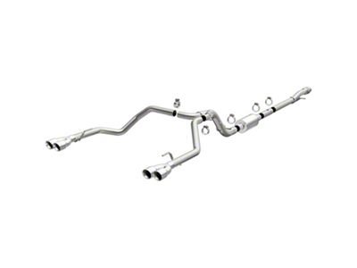 Magnaflow Street Series Dual Exhaust System with Quad Polished Tips; Rear Exit (19-24 5.3L Sierra 1500 w/ Factory Dual Exhaust)
