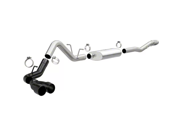 Magnaflow Street Series Black Single Exhaust System with Dual Black Tips; Side Exit (14-18 6.2L Sierra 1500)