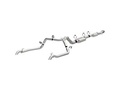 Magnaflow Overland Series Dual Exhaust System; Turn Down (19-24 6.2L Sierra 1500)