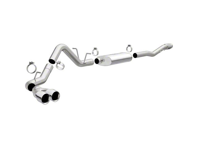 Magnaflow Street Series Single Exhaust System with Dual Polished Tips; Side Exit (14-18 6.2L Sierra 1500)