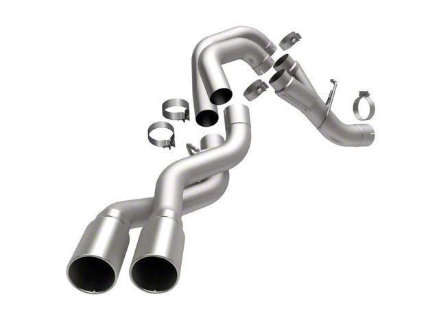 Magnaflow Aluminized PRO DPF Series Dual Exhaust System with Polished Tips; Same Side Exit (11-13 6.6L Duramax Sierra 2500 HD)