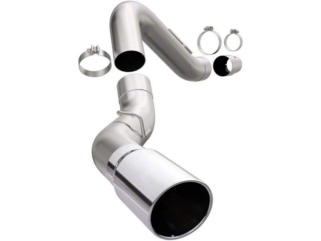 Magnaflow Aluminized PRO DPF Series Single Exhaust System with Polished Tip; Side Exit (2014 6.6L Duramax Sierra 2500 HD)
