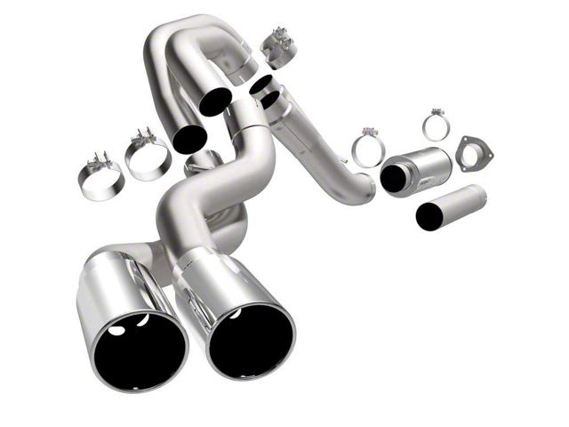 Magnaflow Performance DPF Series Dual Exhaust System with Polished Tips; Same Side Exit (07-10 6.6L Duramax Sierra 2500 HD)