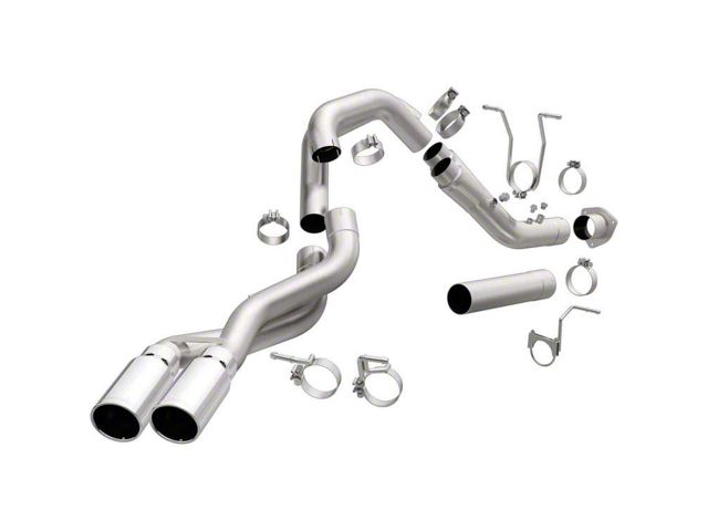 Magnaflow PRO DPF Series Dual Exhaust System with Polished Tips; Same Side Exit (11-19 6.6L Duramax Sierra 2500 HD)