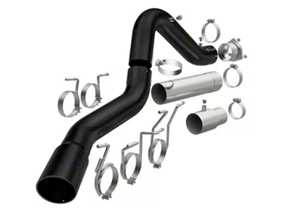 Magnaflow Black DPF Series Single Exhaust System with Black Tip; Side Exit (24-26 6.6L Duramax Sierra 2500 HD)