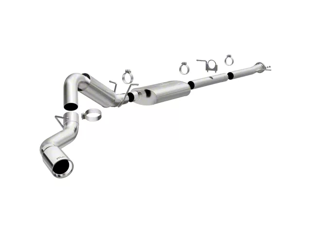 Magnaflow Street Series Single Exhaust System with Polished Tip; Side Exit (20-24 6.6L Gas Sierra 2500 HD)