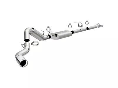 Magnaflow Street Series Single Exhaust System with Polished Tip; Side Exit (20-23 6.6L Gas Sierra 2500 HD)