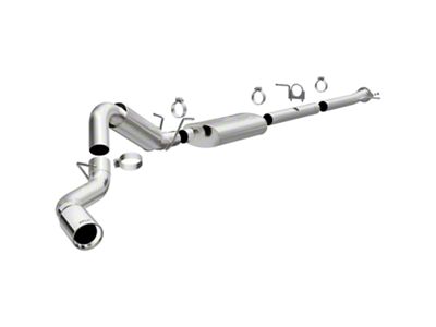 Magnaflow Street Series Single Exhaust System with Polished Tip; Side Exit (20-24 6.6L Gas Sierra 3500 HD)