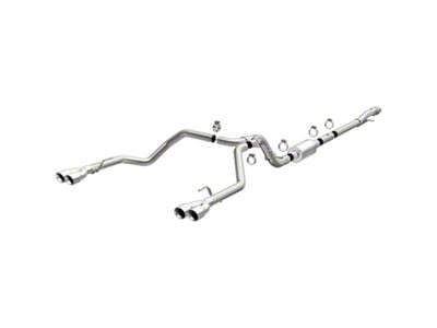 Magnaflow Street Series Dual Exhaust System with Quad Polished Tips; Rear Exit (19-24 5.3L Silverado 1500 w/ Factory Dual Exhaust)