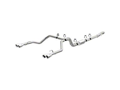 Magnaflow Street Series Dual Exhaust System with Quad Polished Tips; Rear Exit (19-24 6.2L Silverado 1500 w/ Factory Dual Exhaust)