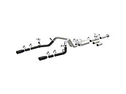 Magnaflow Street Series Dual Exhaust System with Black Tips; Rear Exit (11-19 6.0L Silverado 2500 HD)