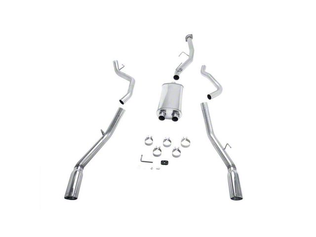 Magnaflow Street Series Dual Exhaust System with Polished Tips; Rear Exit (07-10 6.0L Silverado 2500 HD)