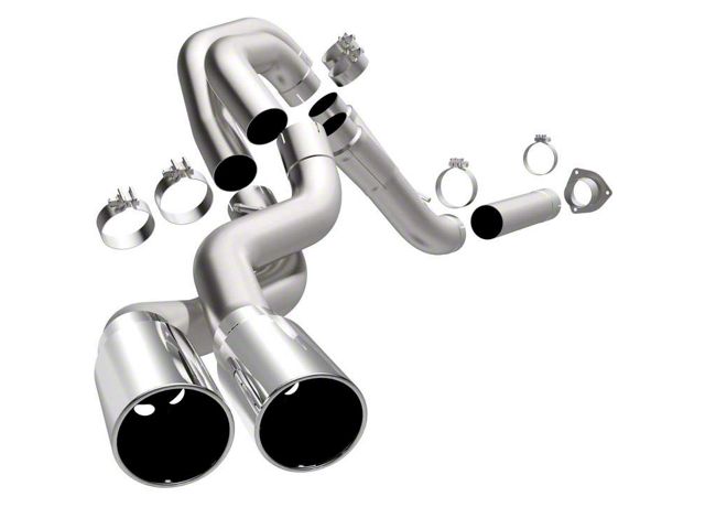 Magnaflow PRO DPF Series Dual Exhaust System with Polished Tips; Same Side Exit (07-10 6.6L Duramax Silverado 2500 HD)