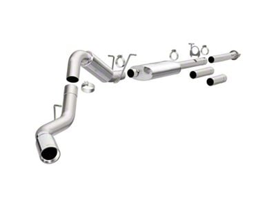 Magnaflow Street Series Single Exhaust System with Polished Tip; Side Exit (11-19 6.0L Silverado 2500 HD)