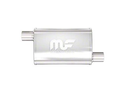 Magnaflow 4x9-Inch Oval Offset/Offset Straight-Through Performance Muffler; 2.50-Inch Inlet/2.50-Inch Outlet (Universal; Some Adaptation May Be Required)