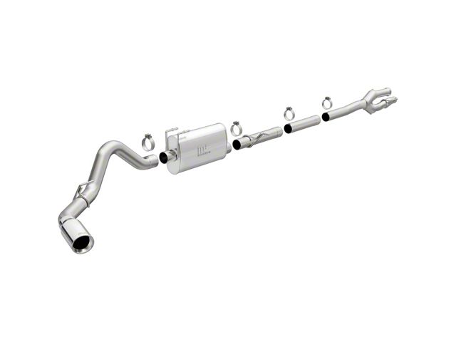 Magnaflow Street Series Single Exhaust System with Polished Tip; Side Exit (17-22 6.2L F-250 Super Duty)