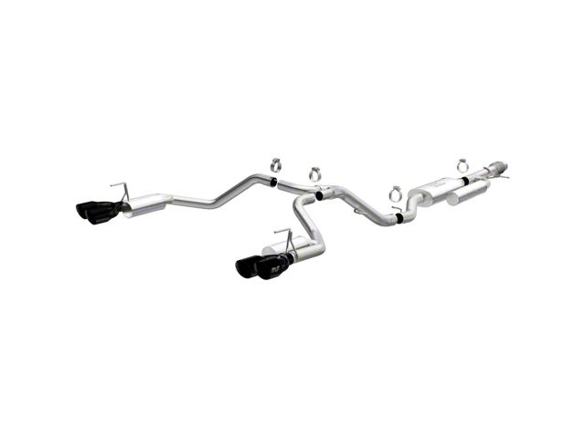 Magnaflow Street Series Dual Exhaust System with Black Chrome Tips; Rear Exit (21-24 5.3L Tahoe Premier)