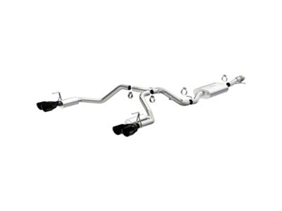 Magnaflow Street Series Dual Exhaust System with Black Chrome Tips; Rear Exit (21-24 6.2L Tahoe)