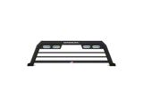 Magnum Low Pro Headache Rack with Lights; Matte Black (17-19 F-350 Super Duty)