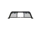 Magnum Low Pro Headache Rack with Lights and Window Cut-Out; Matte Black (19-24 RAM 1500 w/o RAM Box)