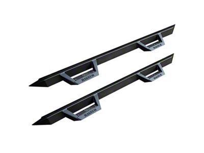 Magnum RT Drop Side Step Bars; Black Textured (07-19 Sierra 2500 HD Extended/Double Cab)