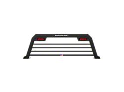 Magnum Sport Headache Rack with Lights; Matte Black (20-23 Sierra 3500 HD)