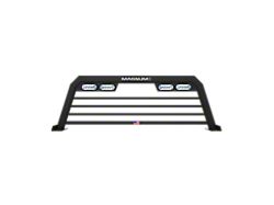 Magnum High Pro Headache Rack with Lights; Matte Black (20-23 Silverado 2500 HD)