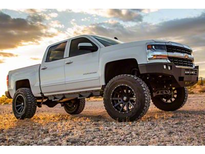 Magnum RT Drop Side Step Bars; Black Textured (07-19 Silverado 2500 HD Crew Cab)