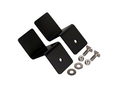 Magnum Headache Rack Hi-Lo Light Bar Brackets for Glide Track System; Matte Black (Universal; Some Adaptation May Be Required)