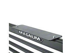 Magnum Headache Rack Center-Mount Light Brackets for Glide Track System; 8 x 24-Inch; Matte Black (Universal; Some Adaptation May Be Required)