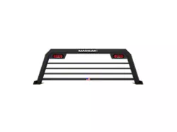 Magnum Sport Headache Rack with Lights; Matte Black (20-23 Silverado 35000 HD)